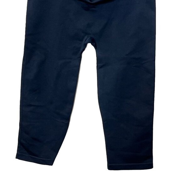 Blanqi Maternity Support Crop Leggings Navy Blue Women’s Size Medium Stretch - Picture 4 of 10